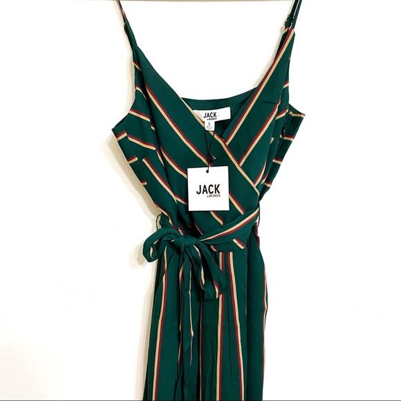 NWT BB Dakota Cross the Line Hunter Green Revolve Jumpsuit - Picture 6 of 9